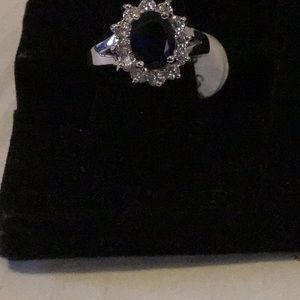 Deep Blue Tanzanite Ring